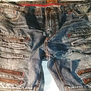 Mens Makobi sz 40x34 Bikers Jeans Used